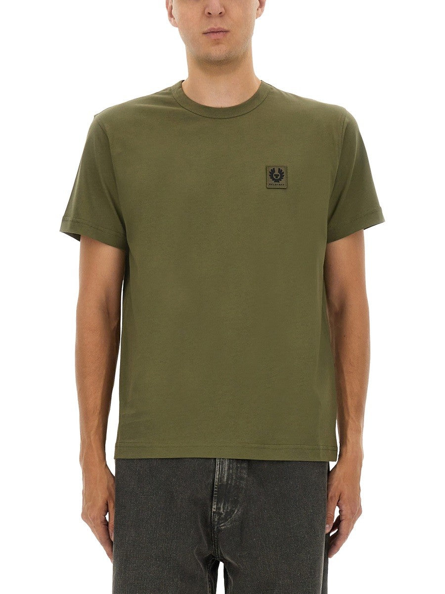 BELSTAFF T-SHIRT WITH LOGO PATCH