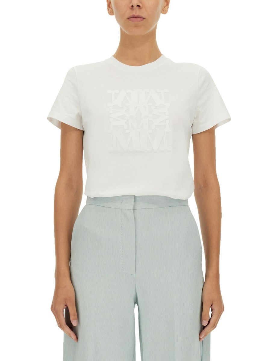 Max Mara T-SHIRT WITH LOGO PATCH