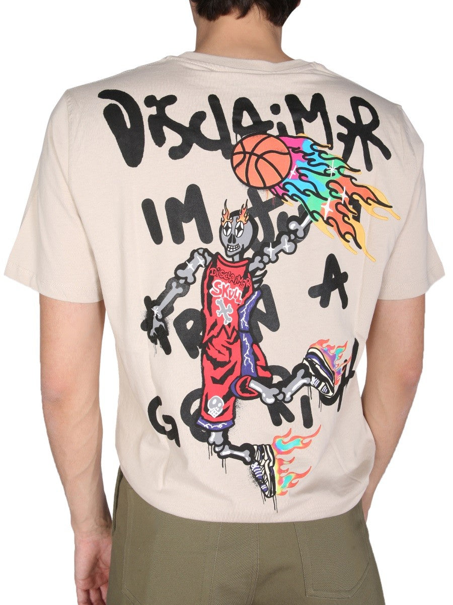 Disclaimer T-SHIRT WITH LOGO PRINT