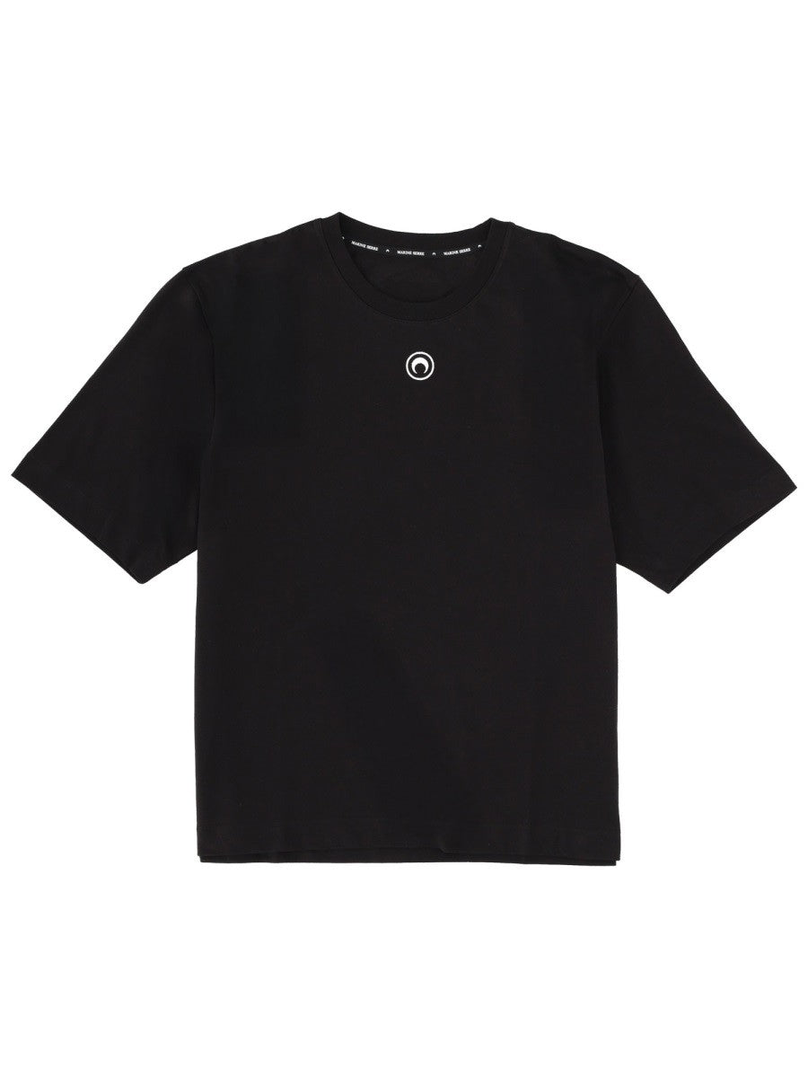 MARINE SERRE T-SHIRT WITH LOGO