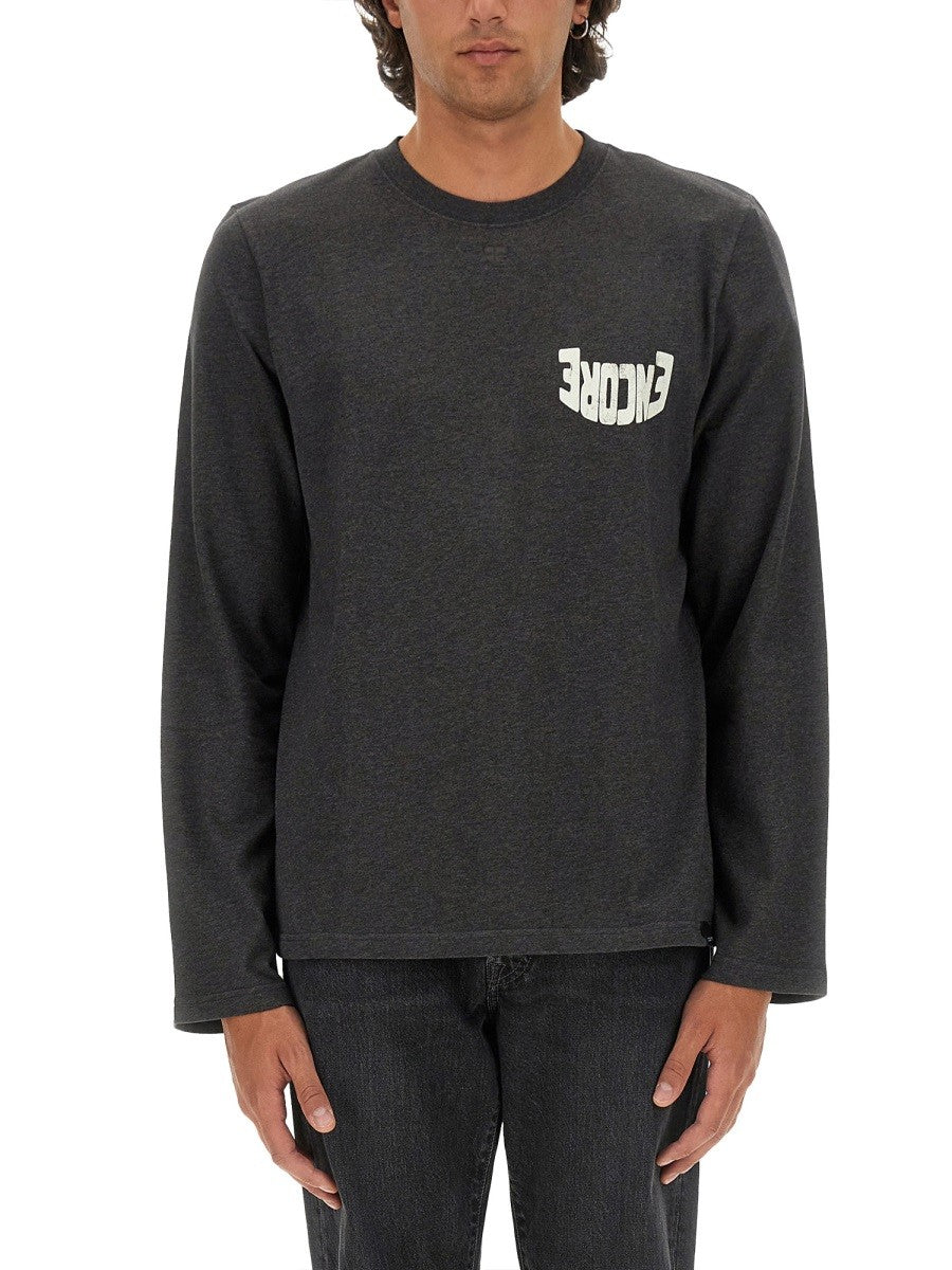 COURREGES T-SHIRT WITH LOGO