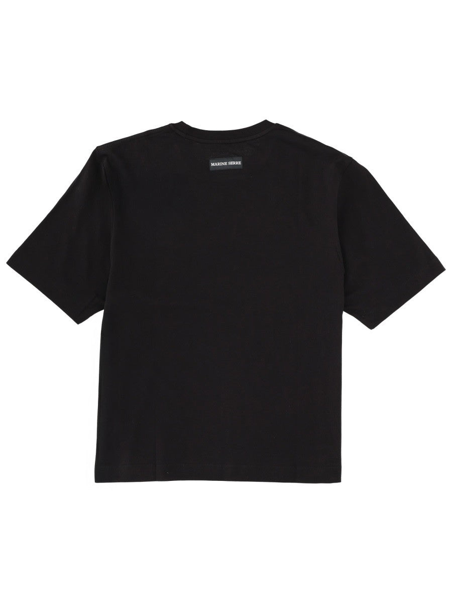 MARINE SERRE T-SHIRT WITH LOGO