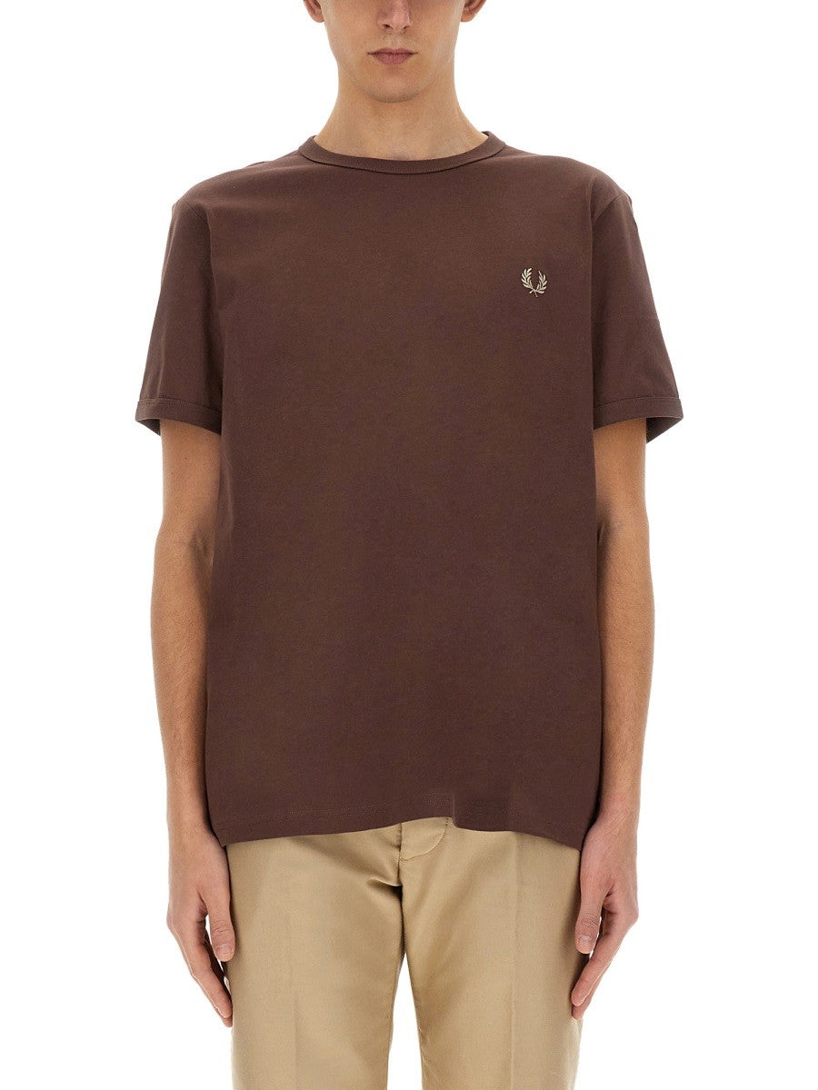 FRED PERRY T-SHIRT WITH LOGO