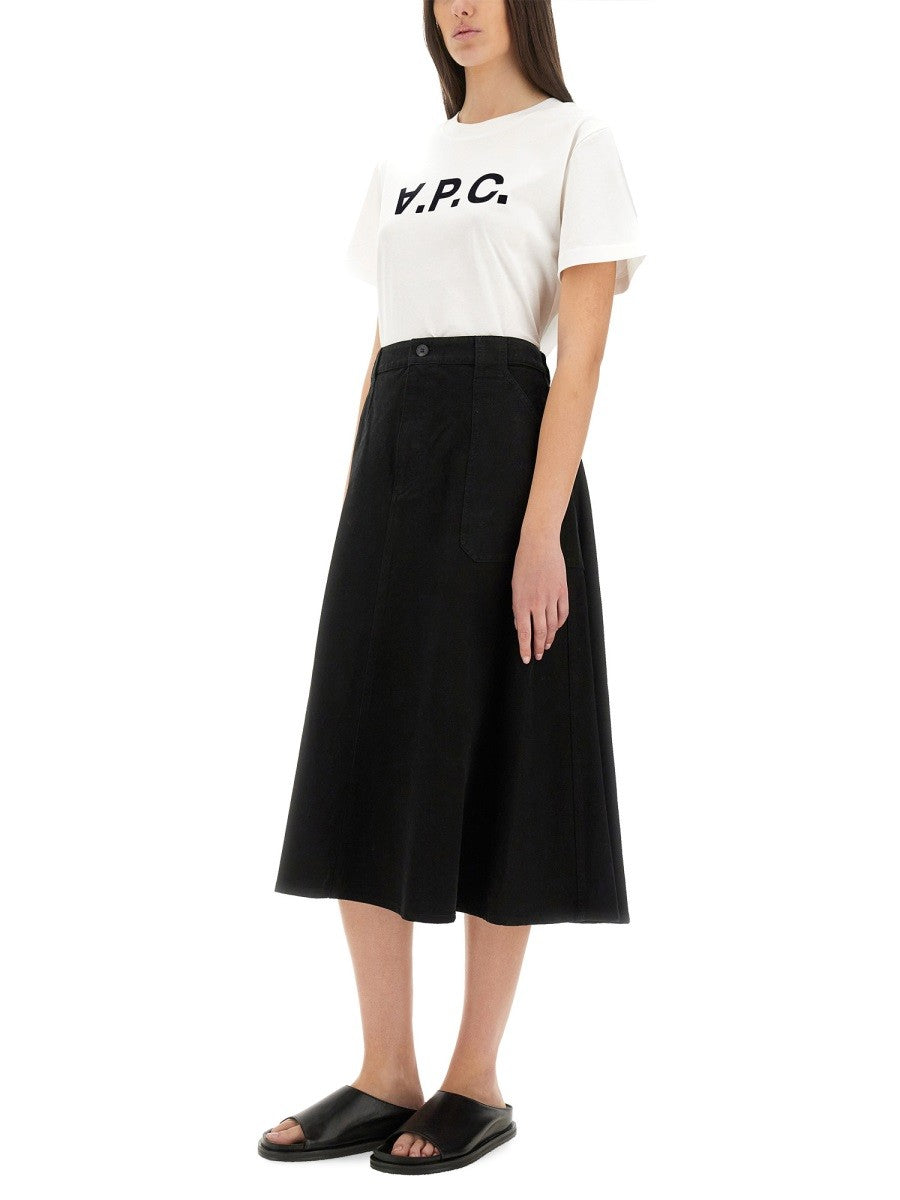 A.P.C. T-SHIRT WITH LOGO
