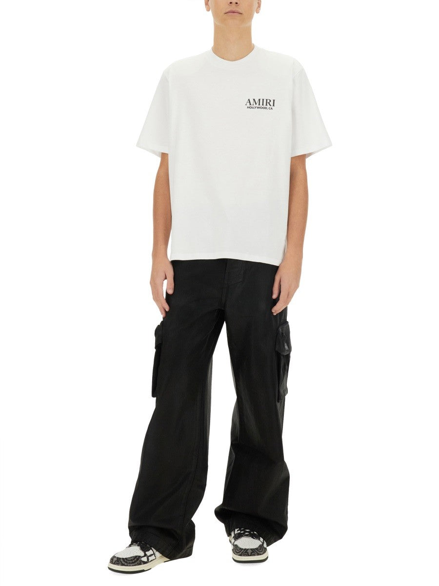 AMIRI BONES STACKED PRINT T-SHIRT