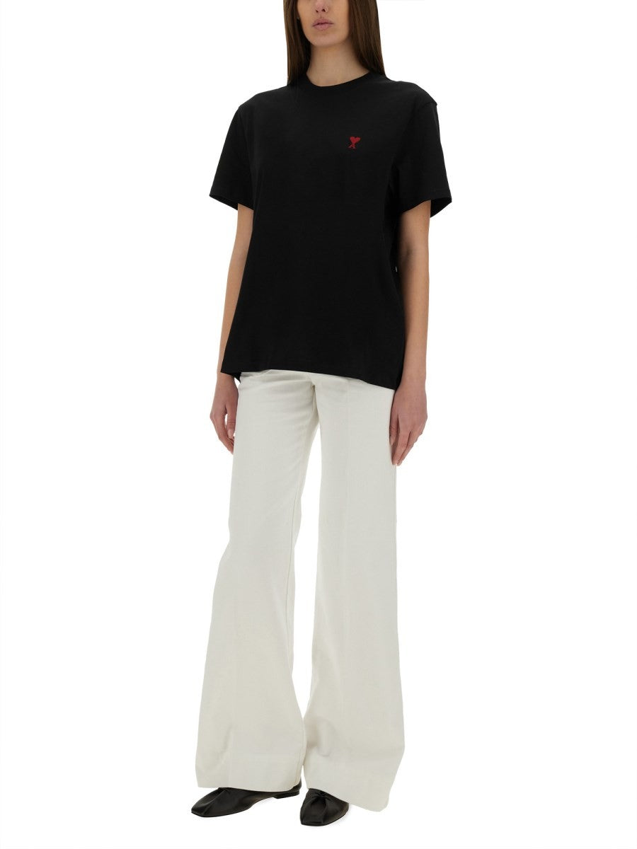 AMI PARIS T-SHIRT WITH LOGO