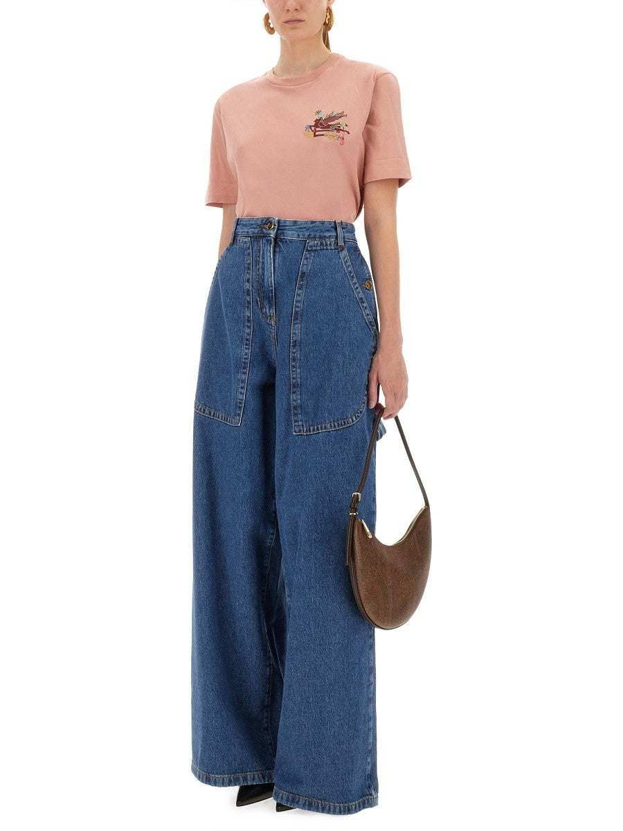 Etro T-SHIRT WITH PEGASUS