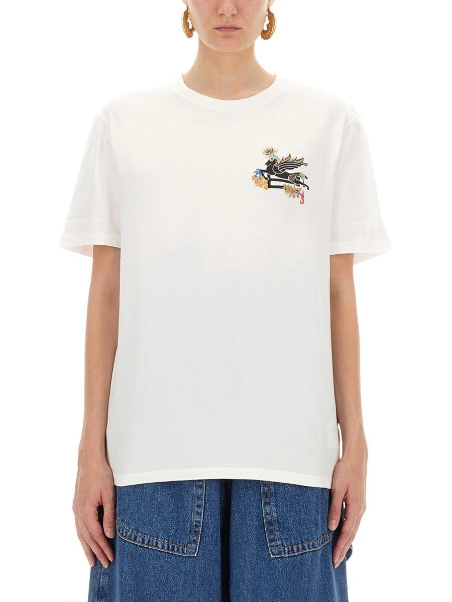 Etro T-SHIRT WITH PEGASUS