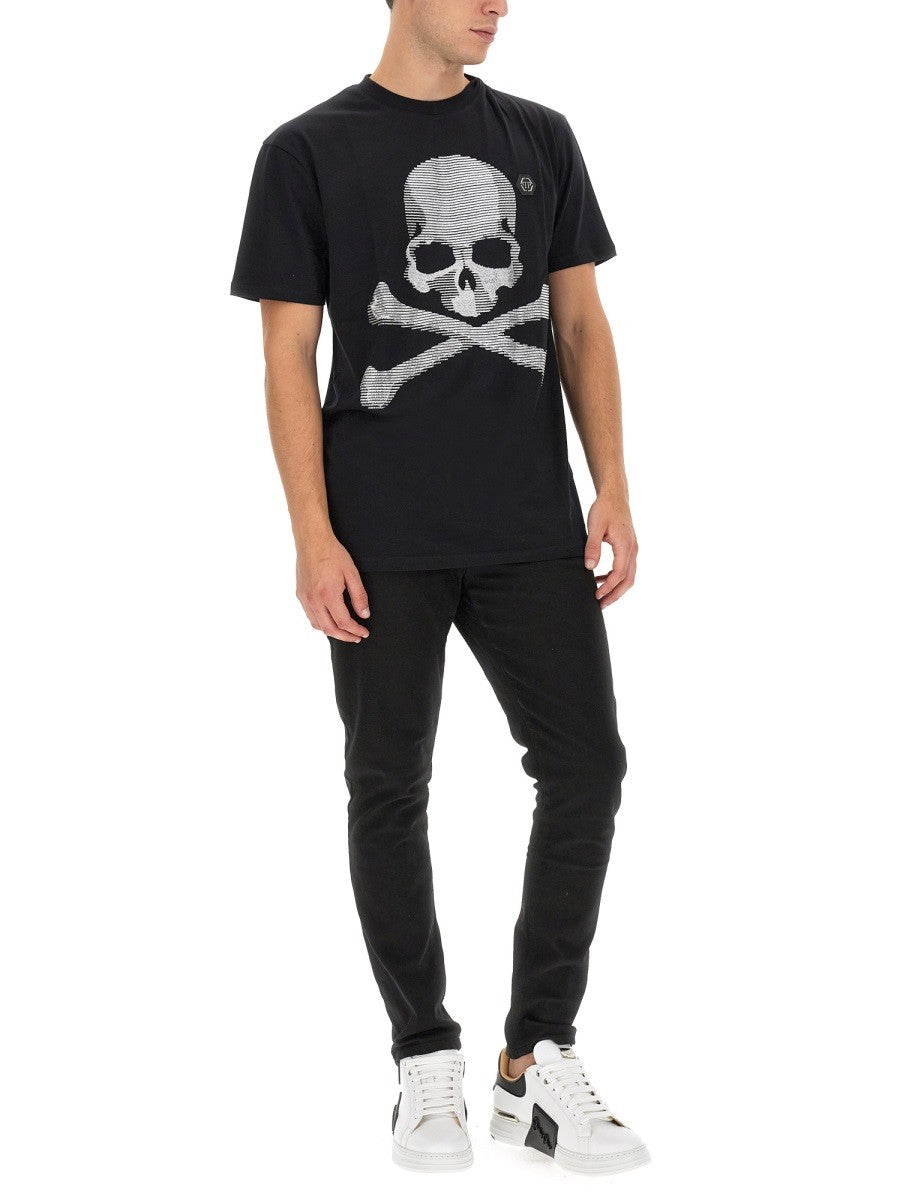 Philipp Plein T-SHIRT WITH RHINESTONES