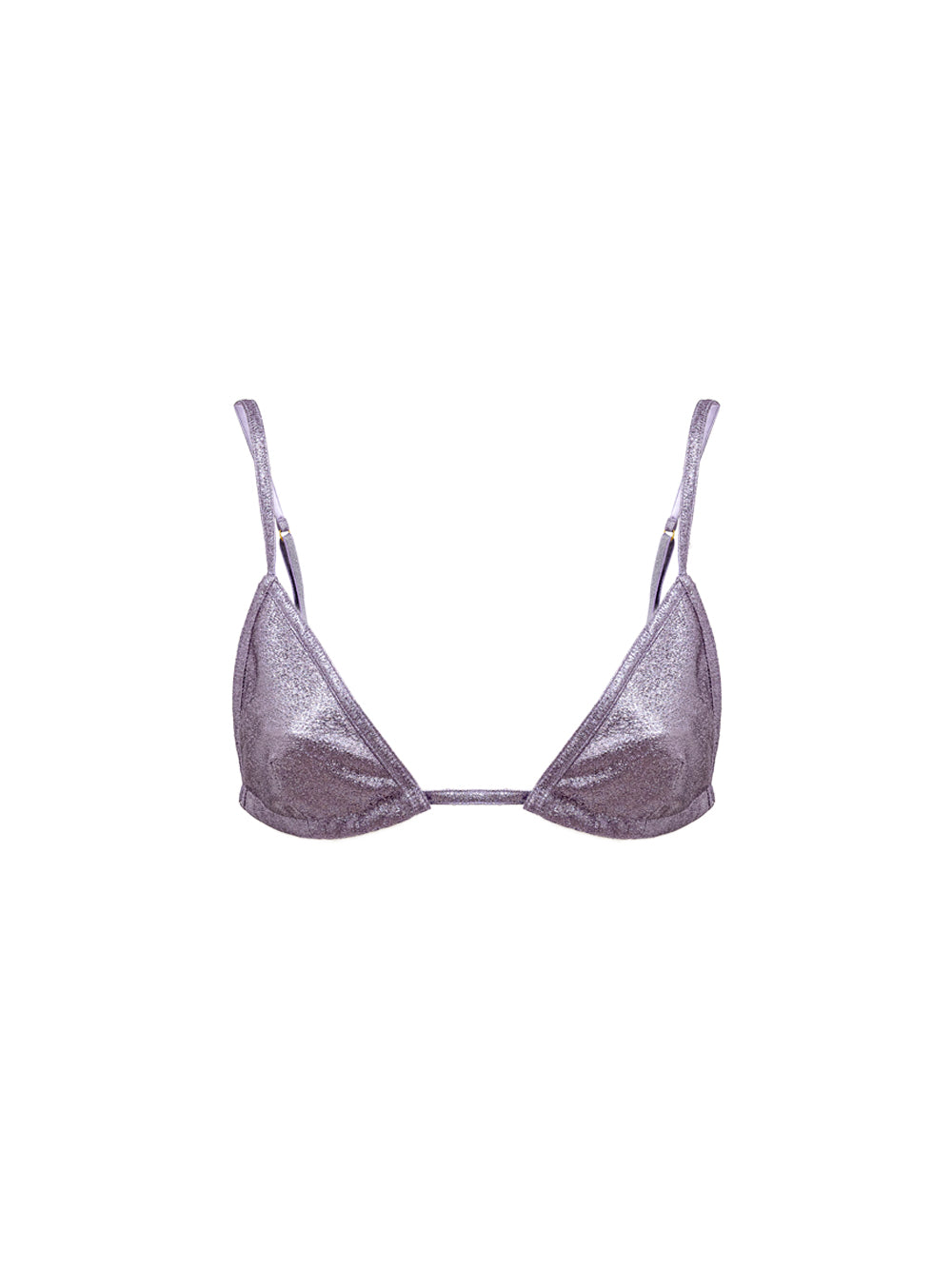 Tom Ford Purple Lurex Eco-Leather Triangle Bra – Siebentaschen