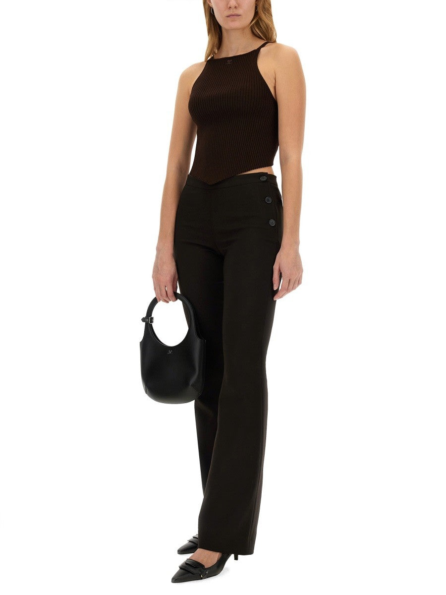 COURREGES TAILORED PANTS OBLIQUE