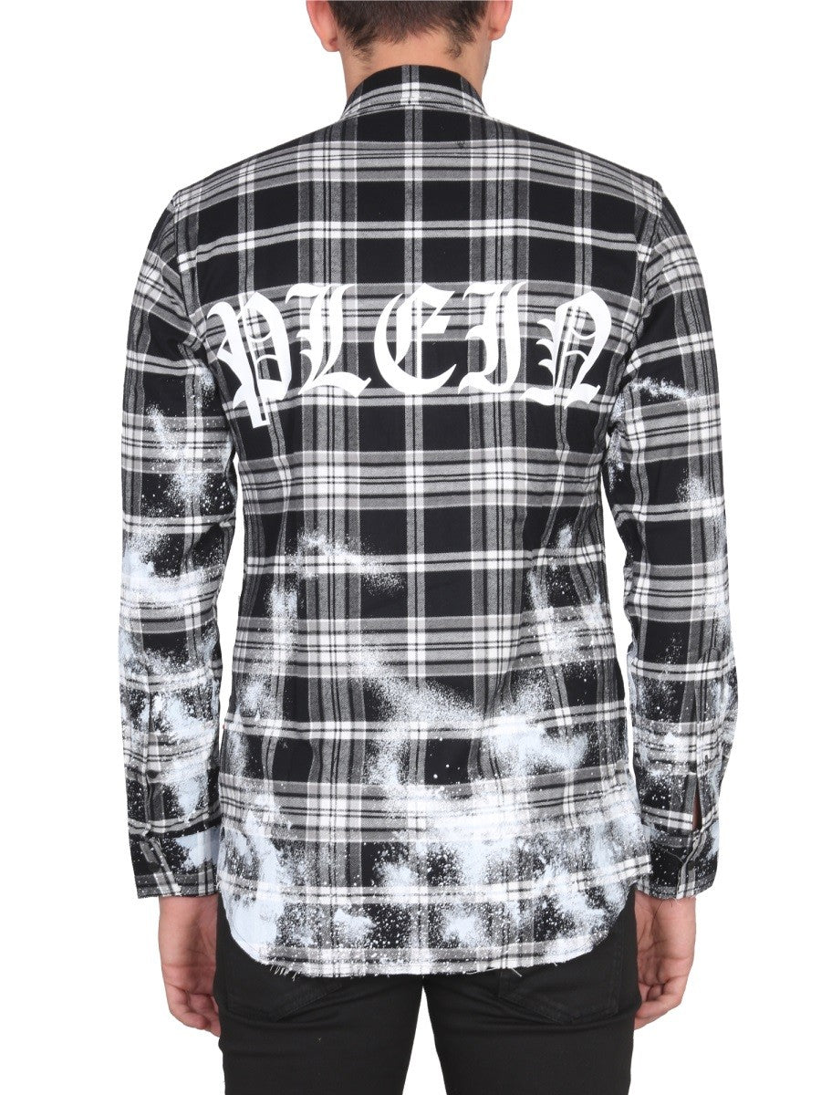 Philipp Plein TARTAN PATTERN SHIRT