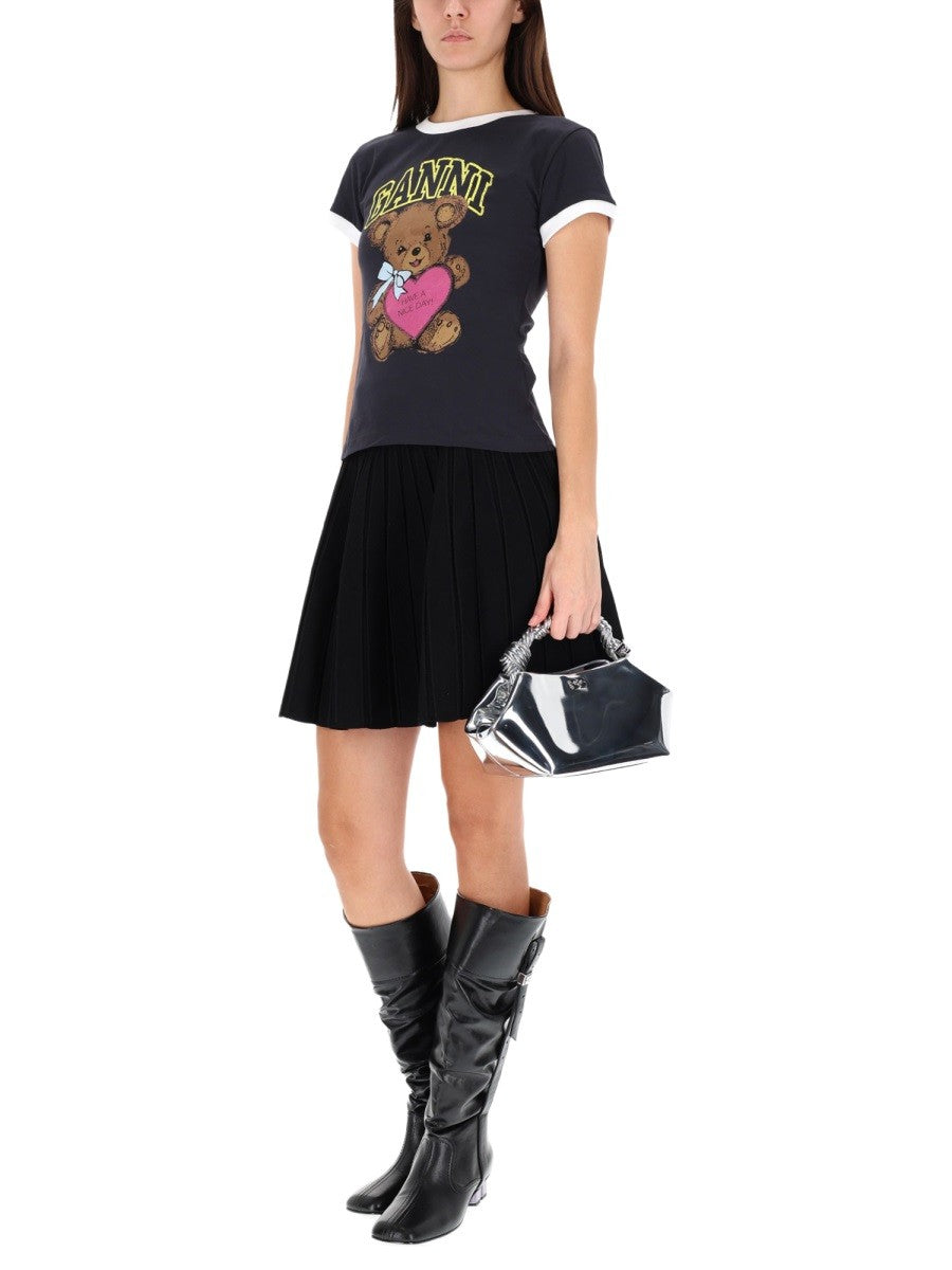 GANNI "TEDDY" T-SHIRT