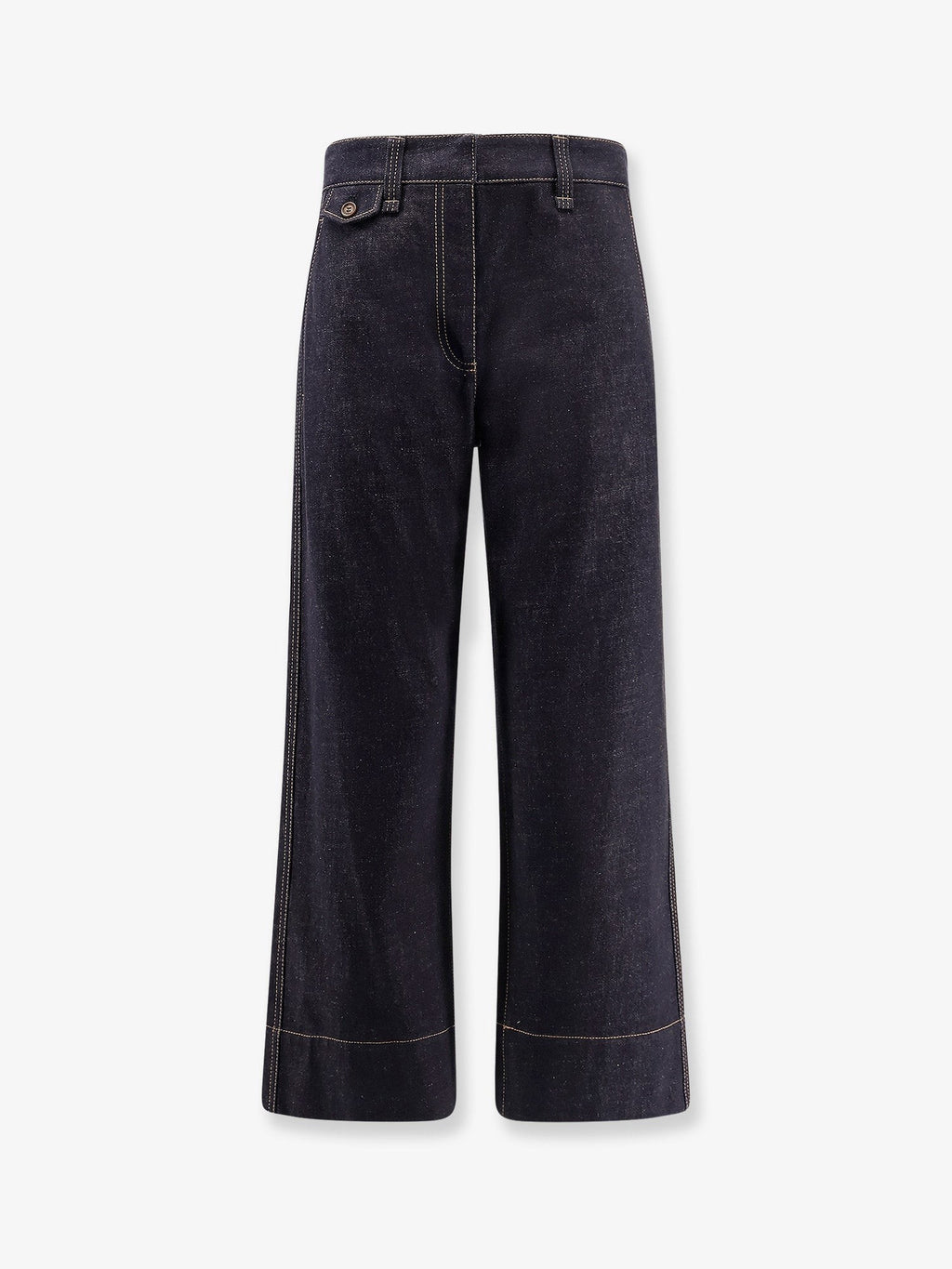 Brunello Cucinelli The Sartorial Square Jeans with contrasting stitiching