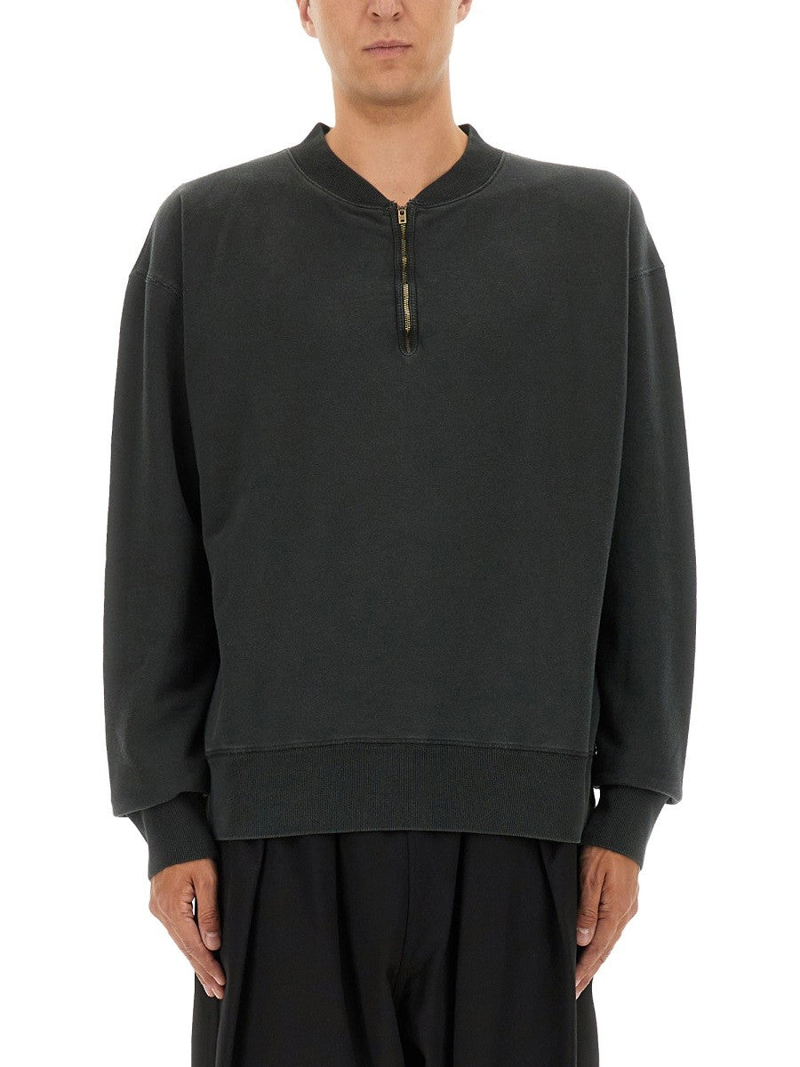 Maison Margiela THREE-QUARTER ZIPPER SWEATSHIRT