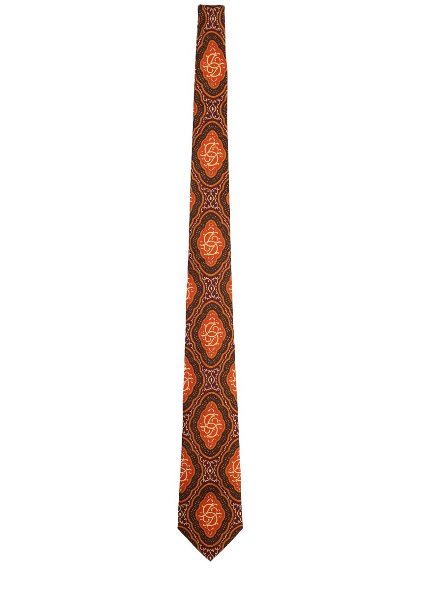 Drole De Monsieur TIE WITH MÈDALLION PATTERN