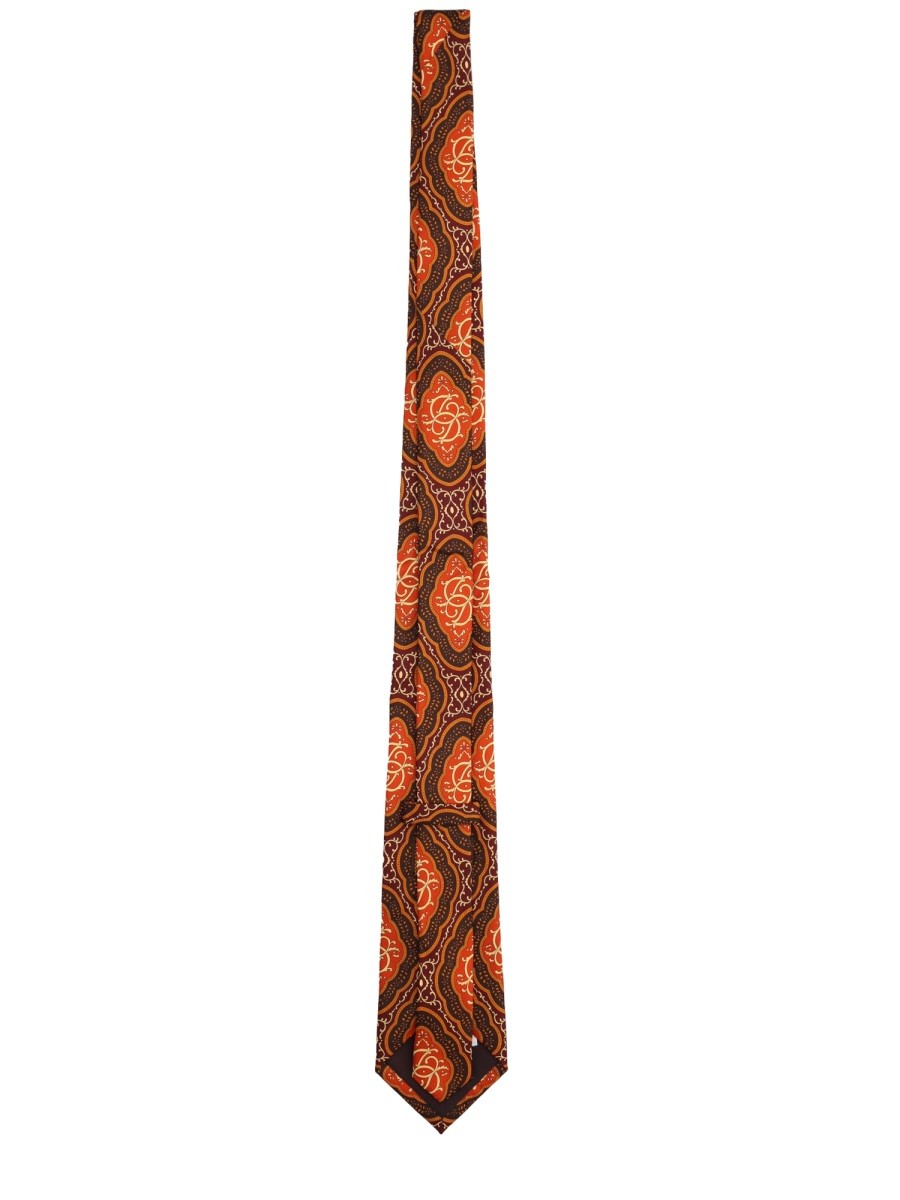 Drole De Monsieur TIE WITH MÈDALLION PATTERN