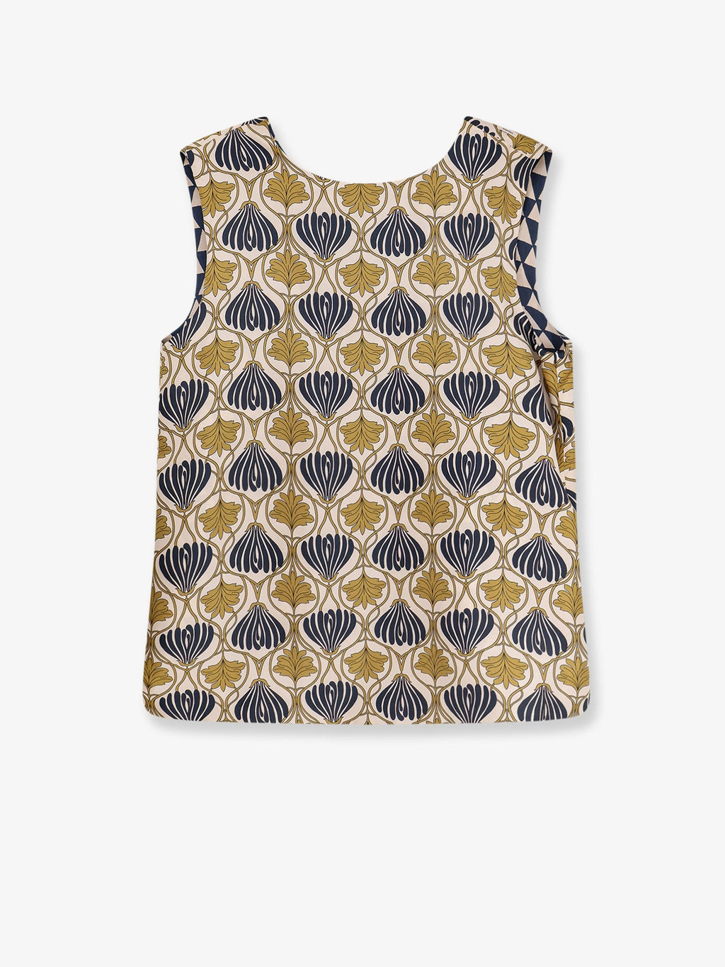 Max Mara Time silk reversible top