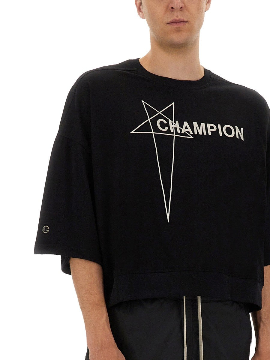 CHAMPION X RICK OWENS TOMMY CROPPED T-SHIRT