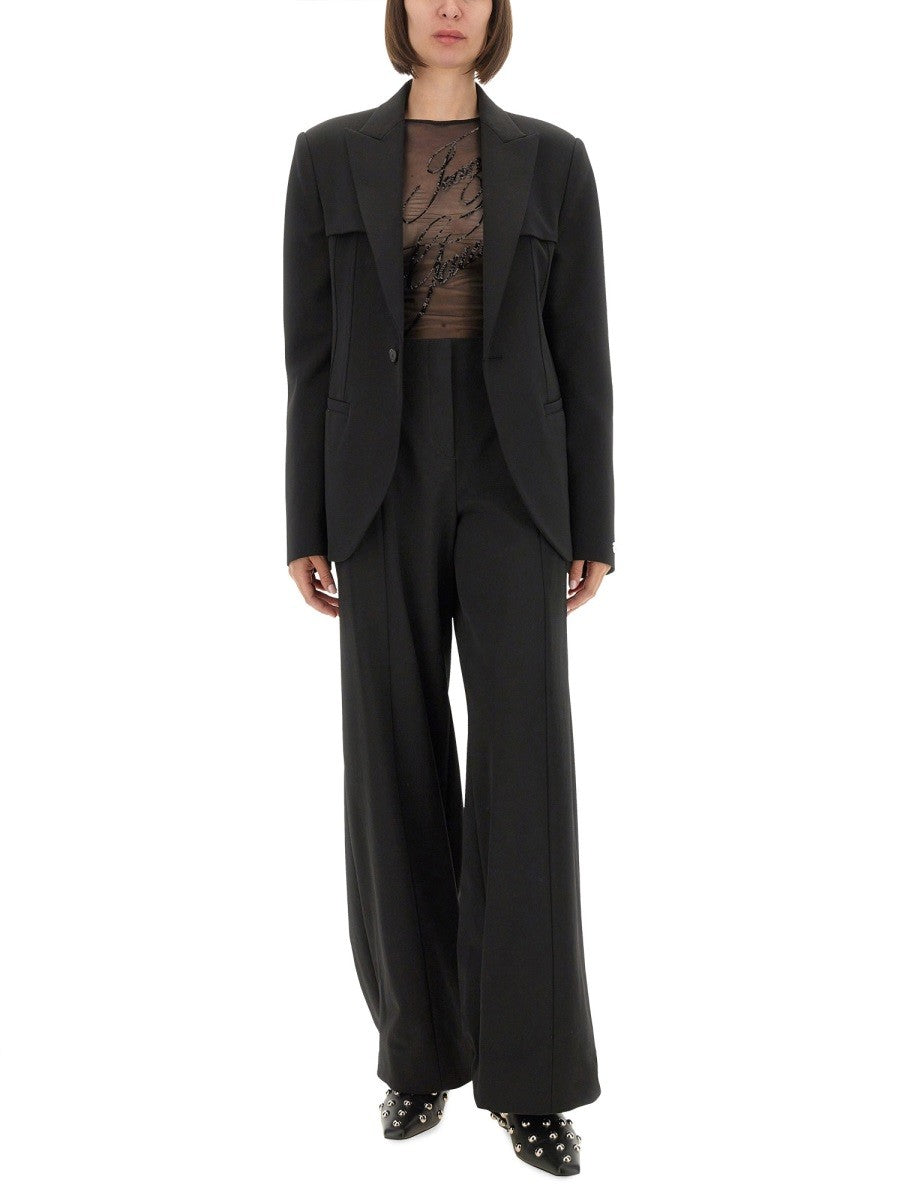 JEAN PAUL GAULTIER TOP WITH EMBROIDERED LOGO