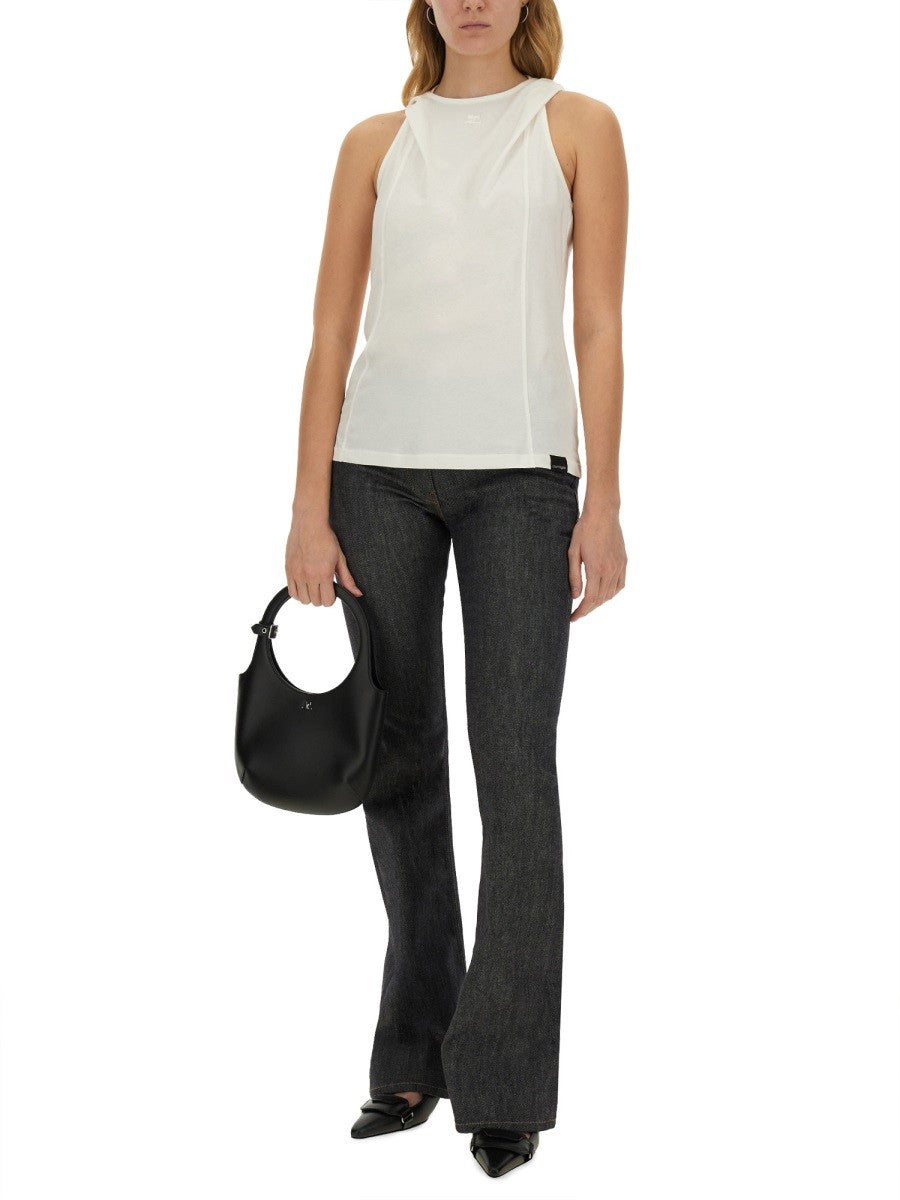 COURREGES TOPS WITH LOGO