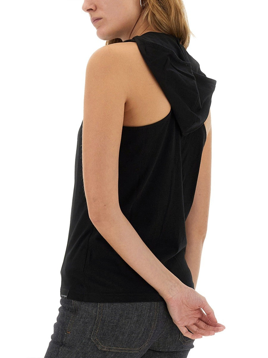 COURREGES TOPS WITH LOGO