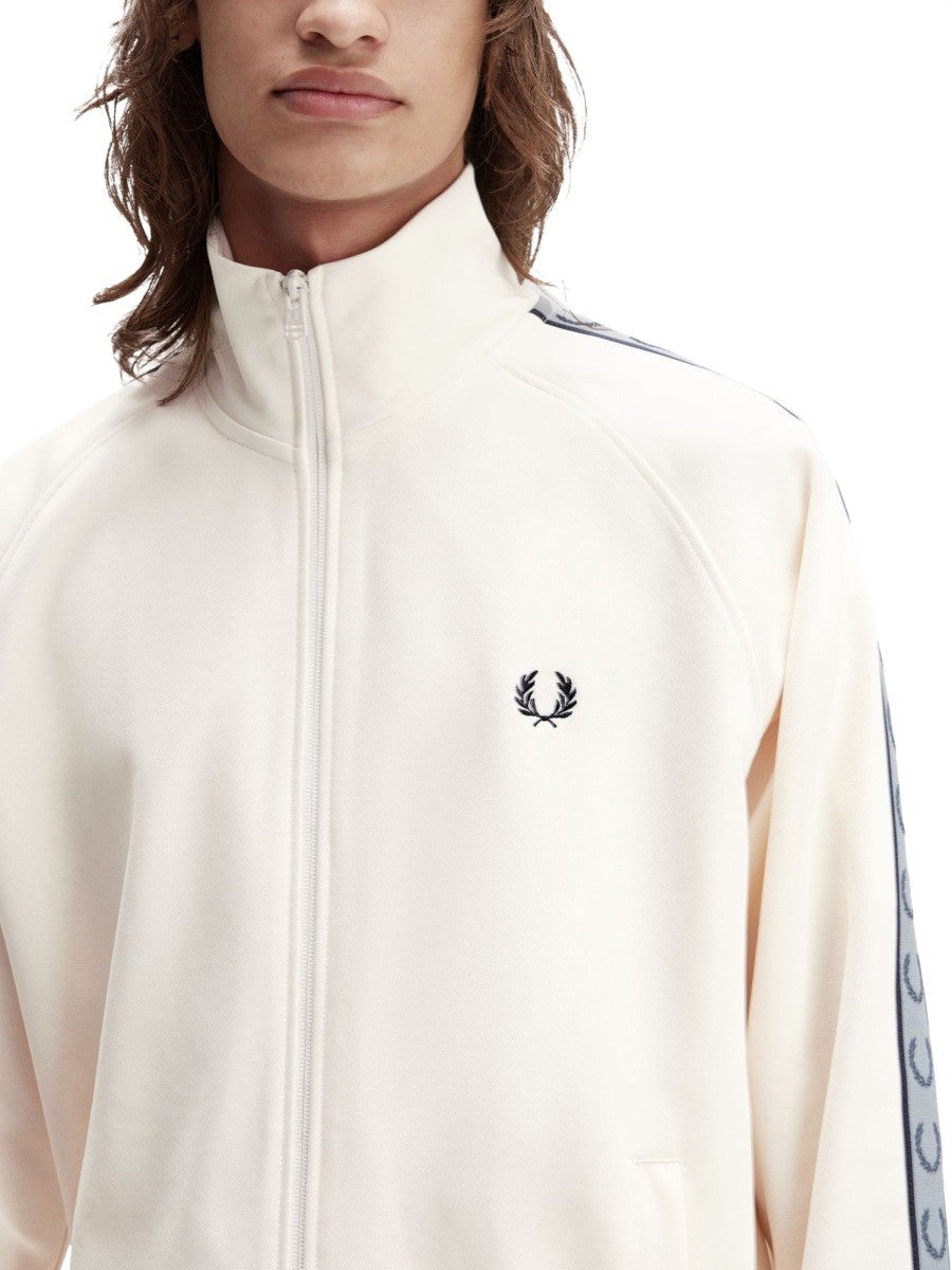 FRED PERRY "TRACK" JACKET WITH CONTRASTING WEBBING