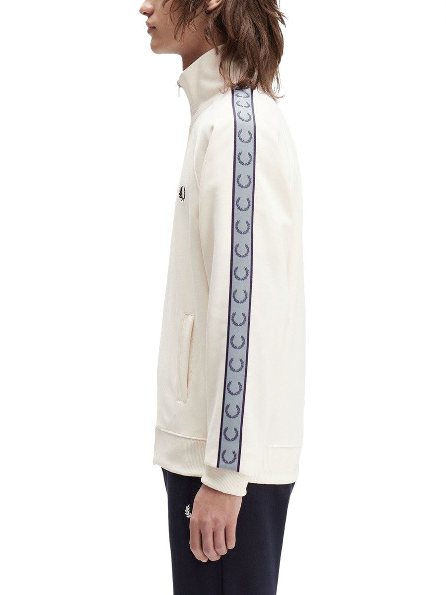 FRED PERRY "TRACK" JACKET WITH CONTRASTING WEBBING