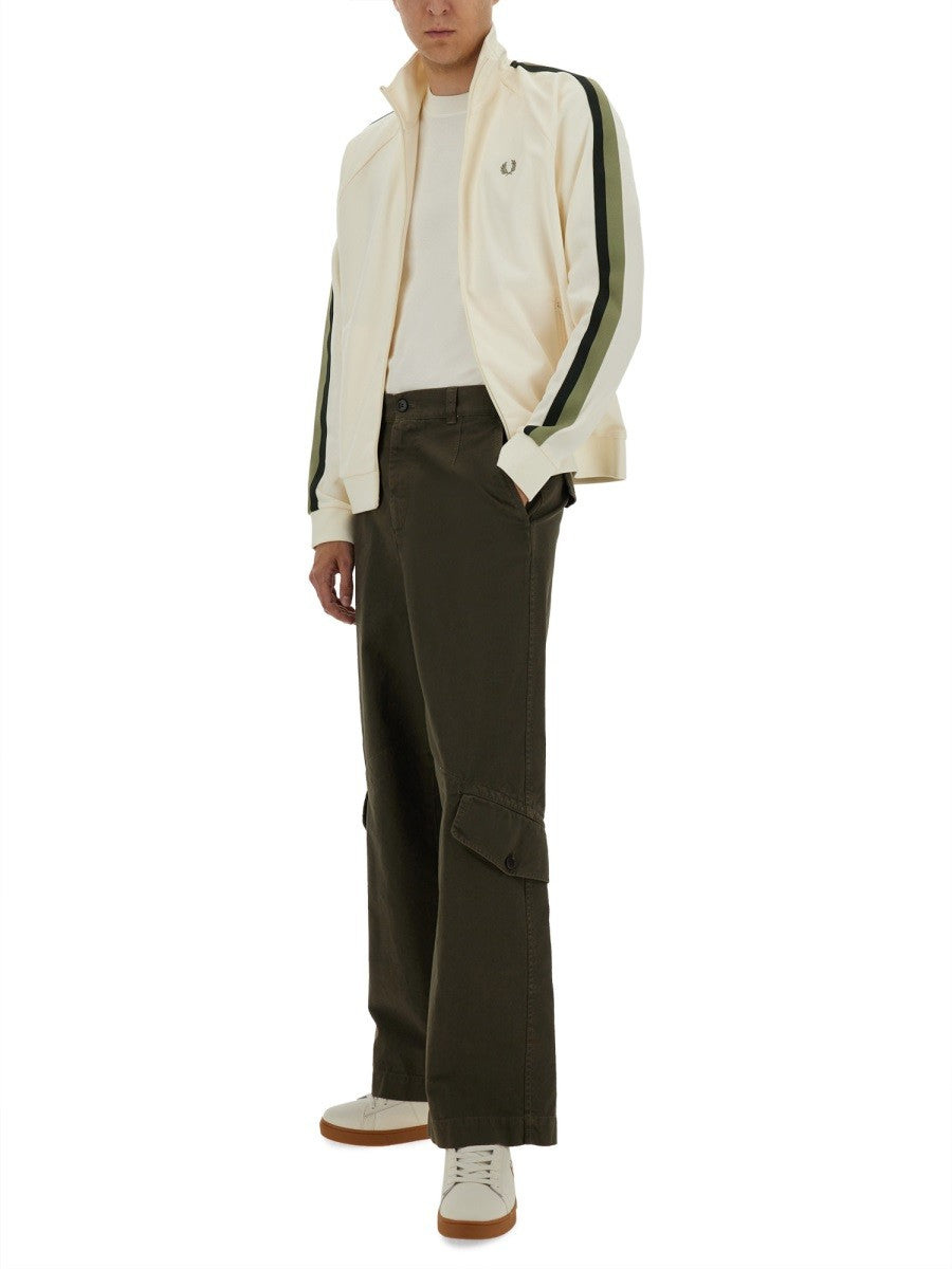 FRED PERRY TRACK JACKET WITH TWO-COLOR WEBBING