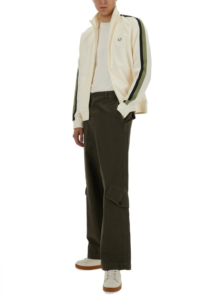 FRED PERRY TRACK JACKET WITH TWO-COLOR WEBBING