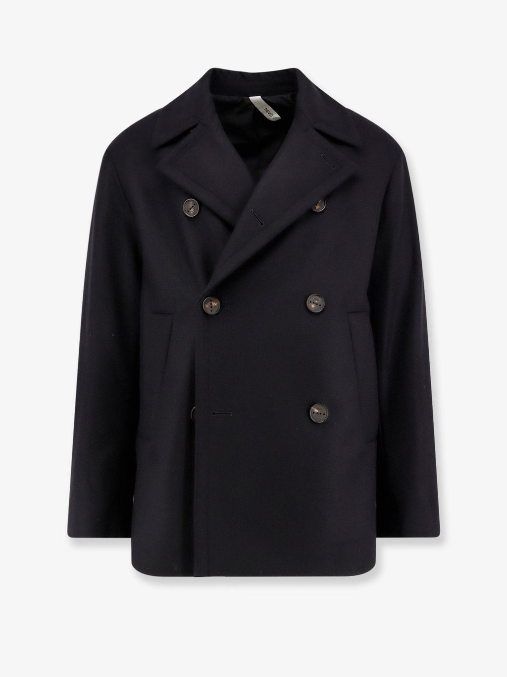 Hevo Trani double-breasted wool blend coat