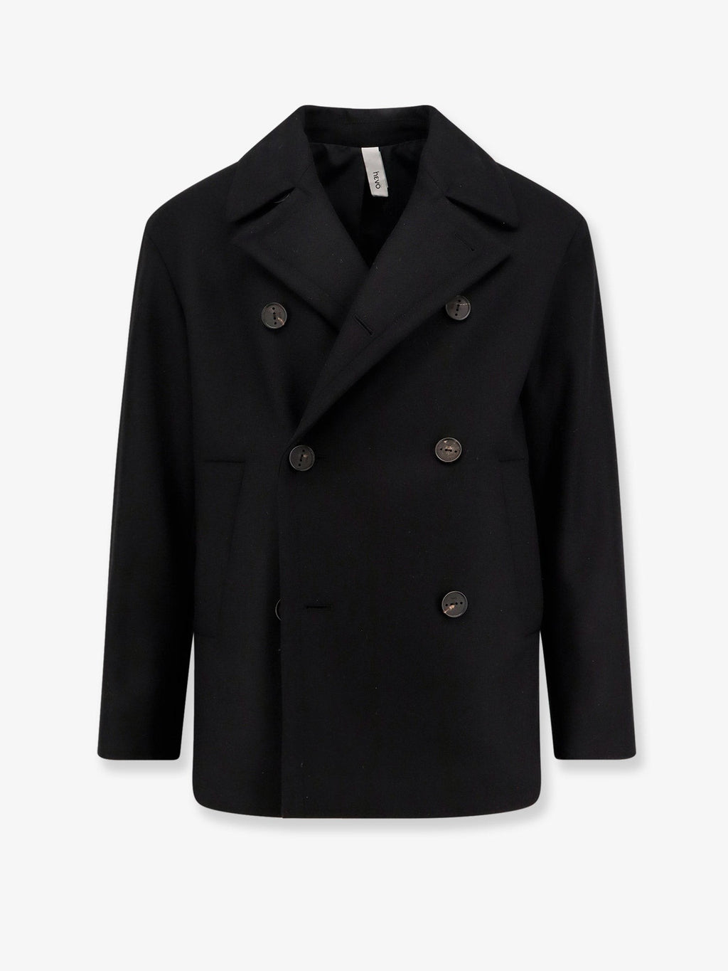 Hevo Trani double-breasted wool blend coat