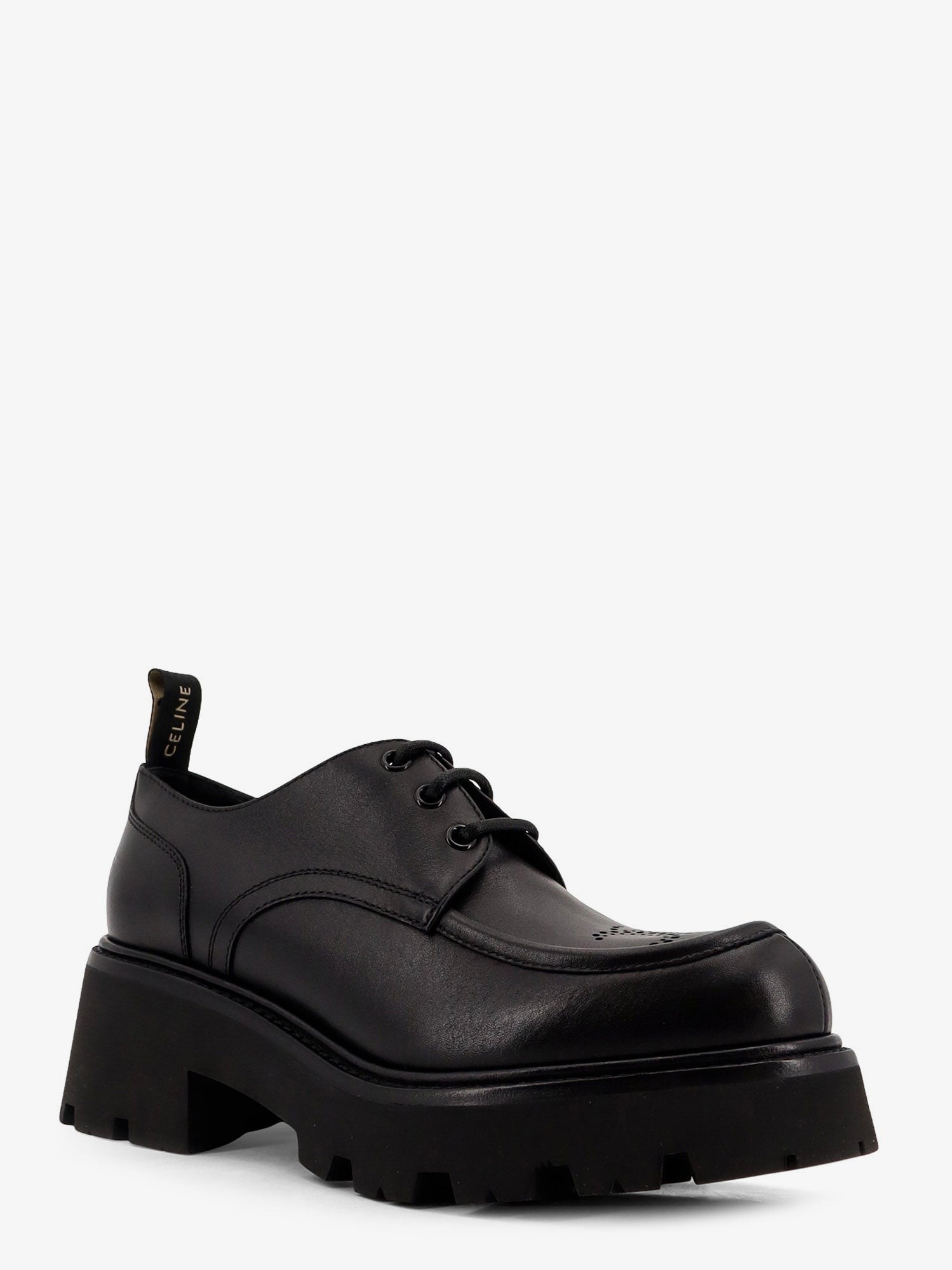 Celine Triomphe Derbies leather lace-up shoes