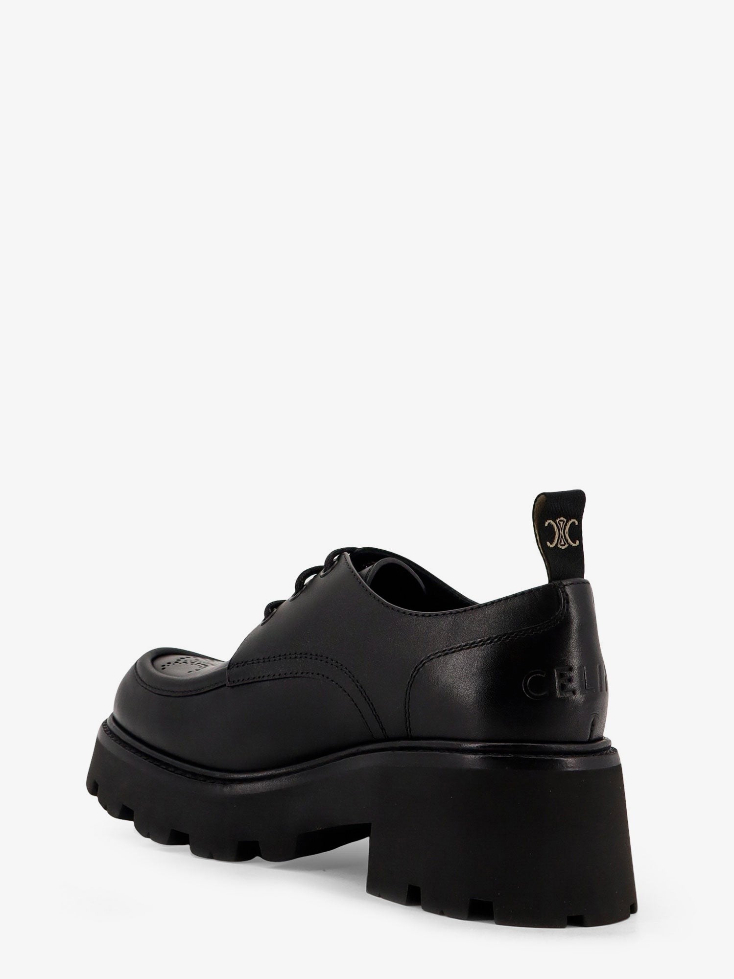 Celine Triomphe Derbies leather lace-up shoes