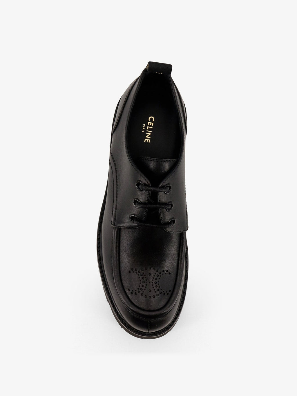 Celine Triomphe Derbies leather lace-up shoes