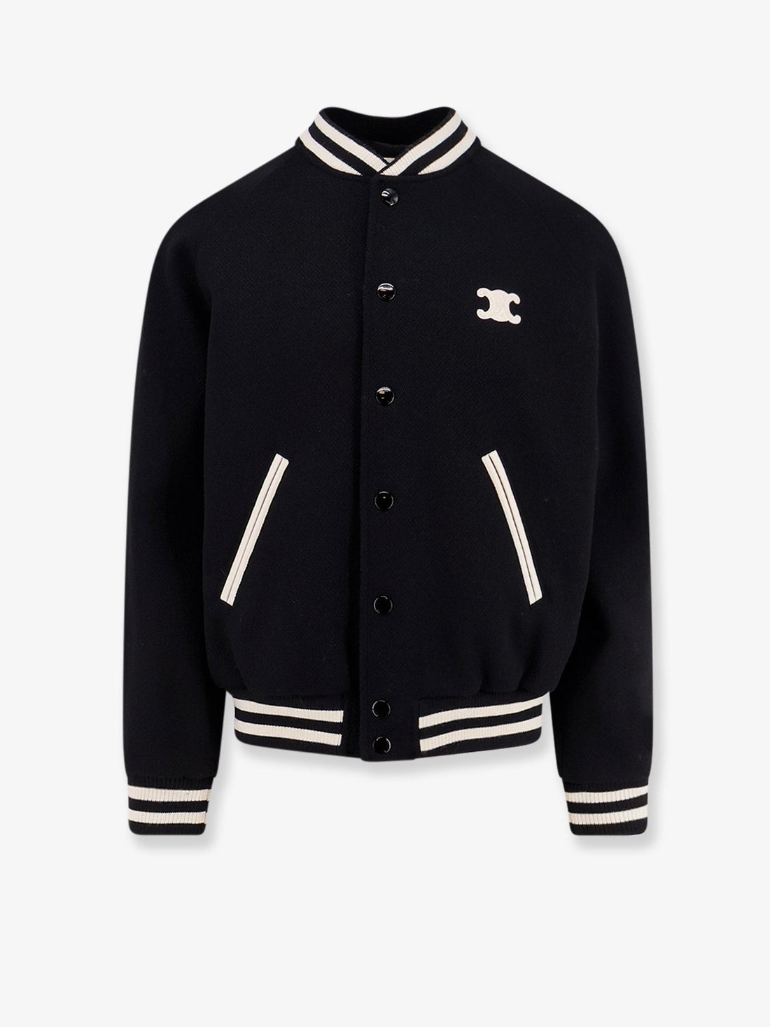 Celine Triomphe Teddy wool bomber