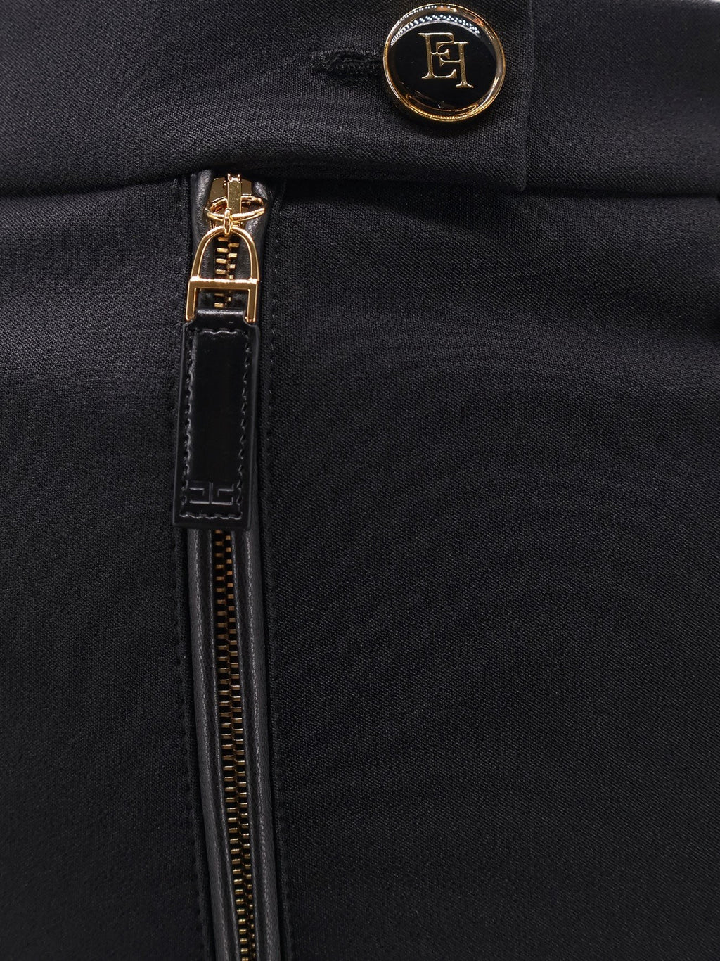 Elisabetta Franchi Trousers with logoed button