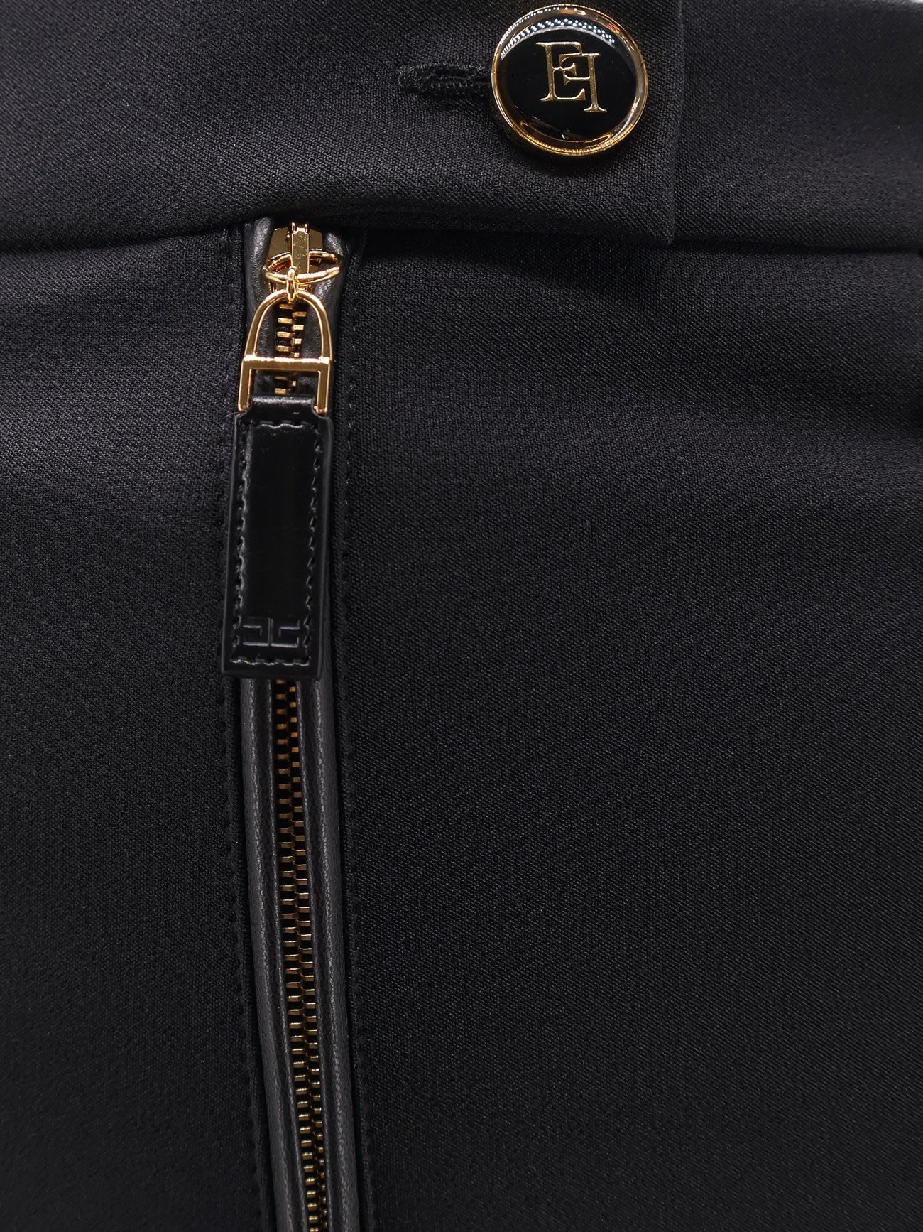 Elisabetta Franchi Trousers with logoed button