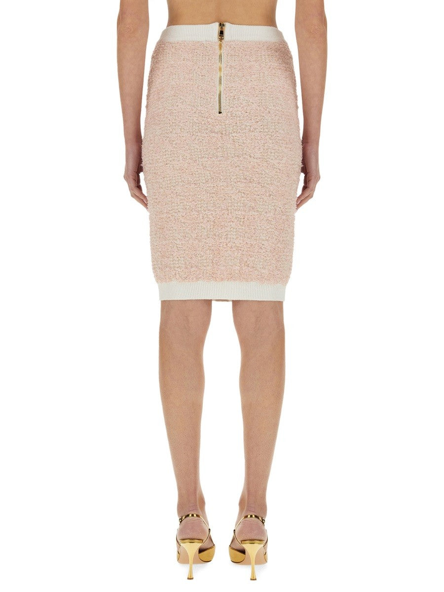 Balmain TWEED MIDI SKIRT
