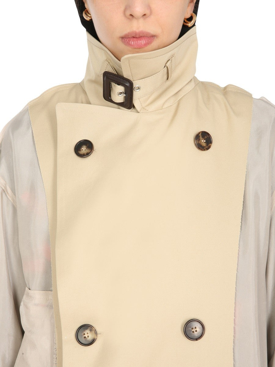 Maison Margiela TWO-MATERIAL TRENCH