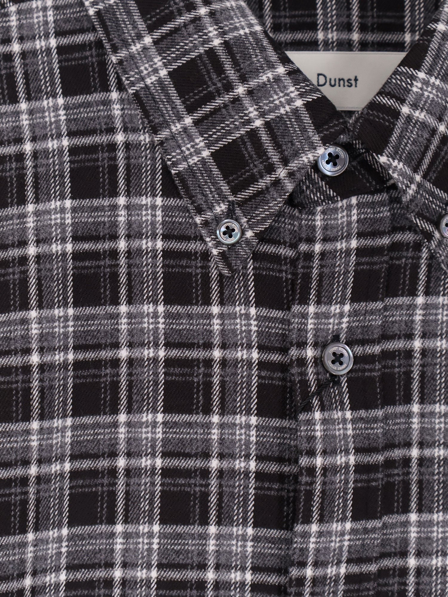 DUNST Unisex check flannel shirt