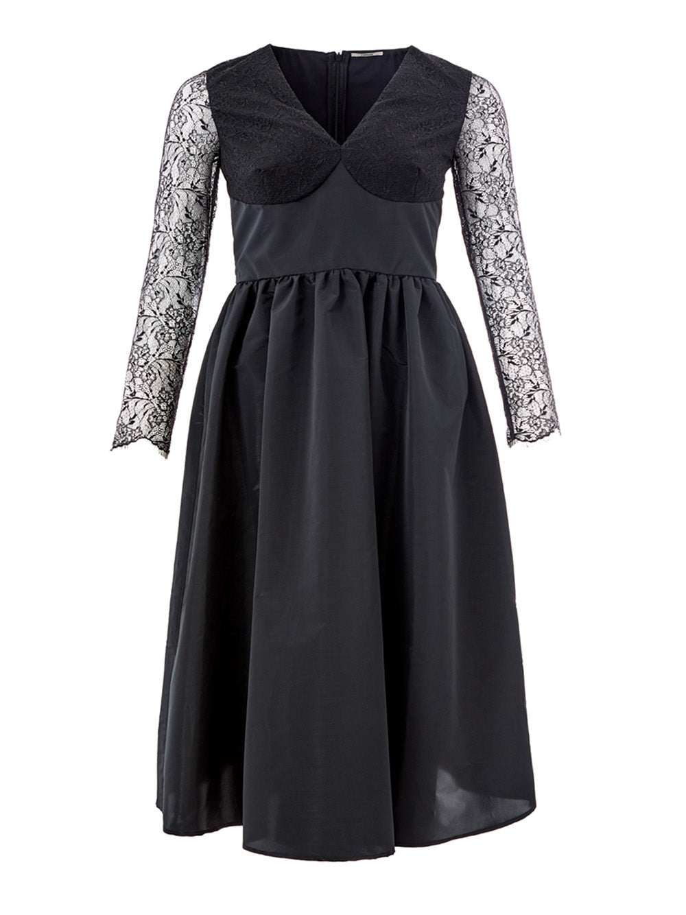 Black Dress with Tulle Bodice