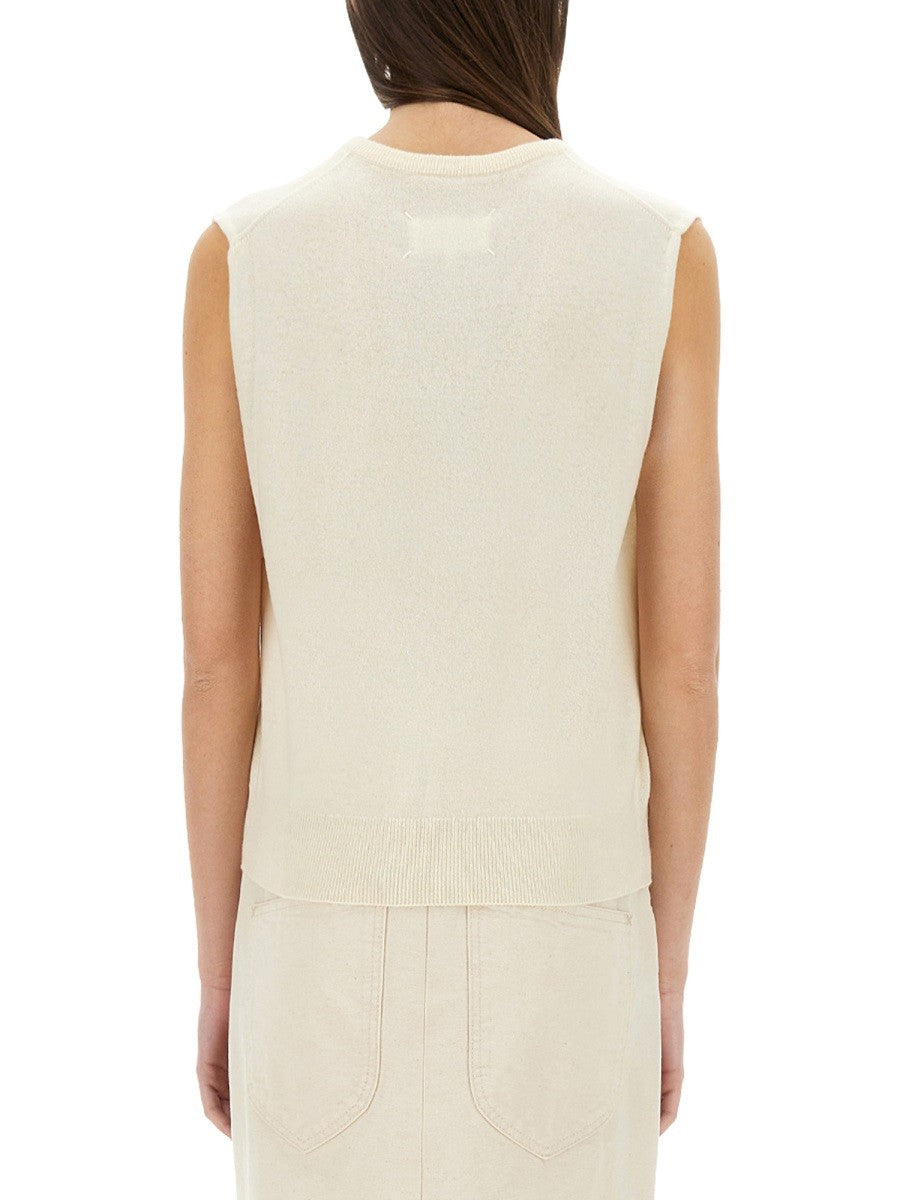 Maison Margiela V-NECK WOOL VEST