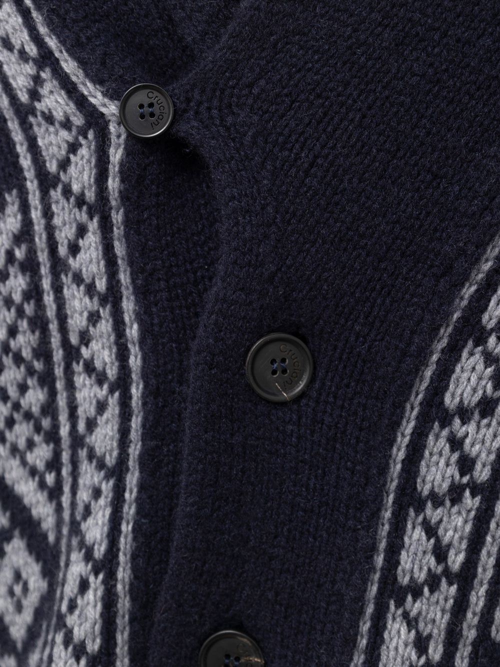 Cruciani Blue Cashmere Cardigan.