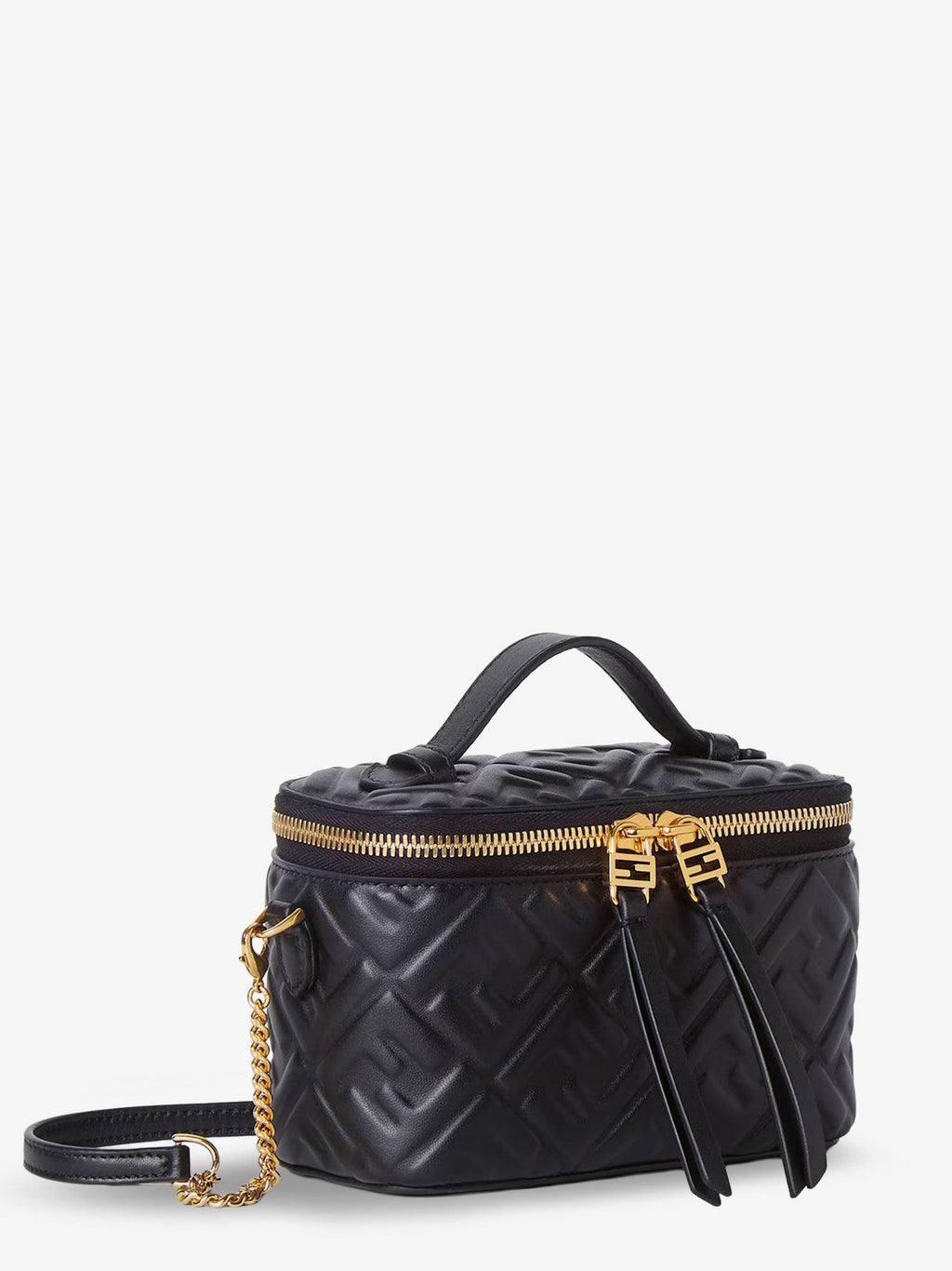 Fendi Vanity leather shoulder bag with FF motif