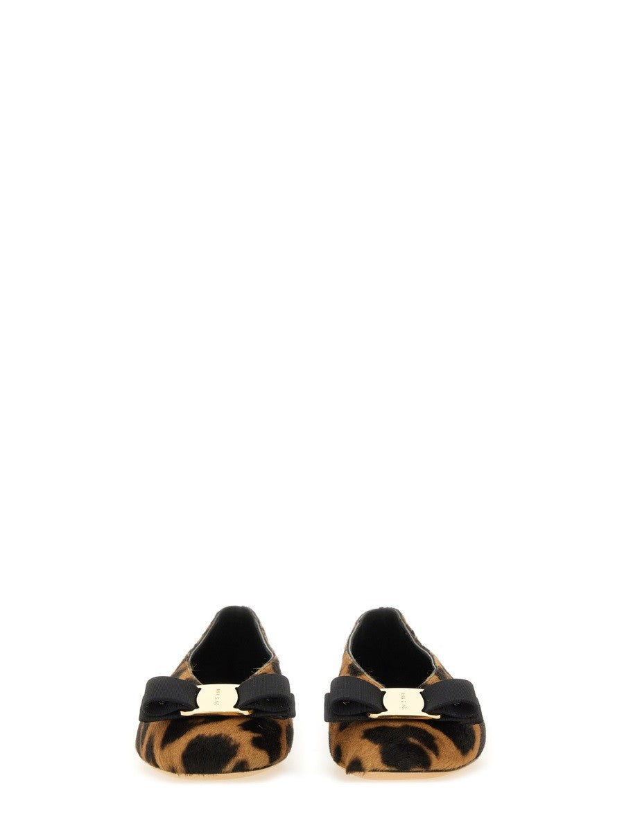 Ferragamo "VARA" BALLERINA WITH BOW