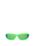 Acetate Sunglasses Acid Green and White Bottega Veneta
