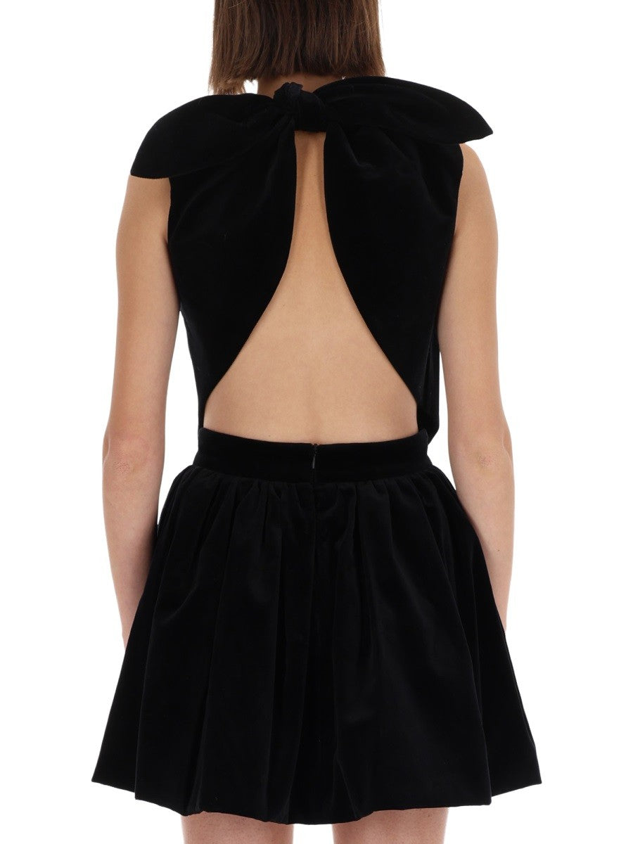 PATOU VELVET "FOULARD" TOP