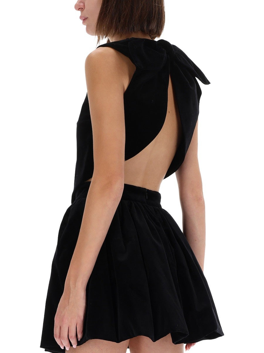 PATOU VELVET "FOULARD" TOP