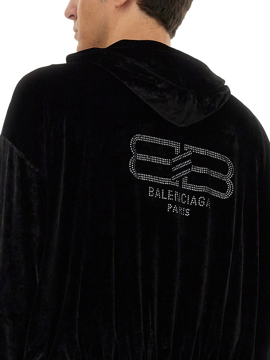 Balenciaga VELVET SWEATSHIRT